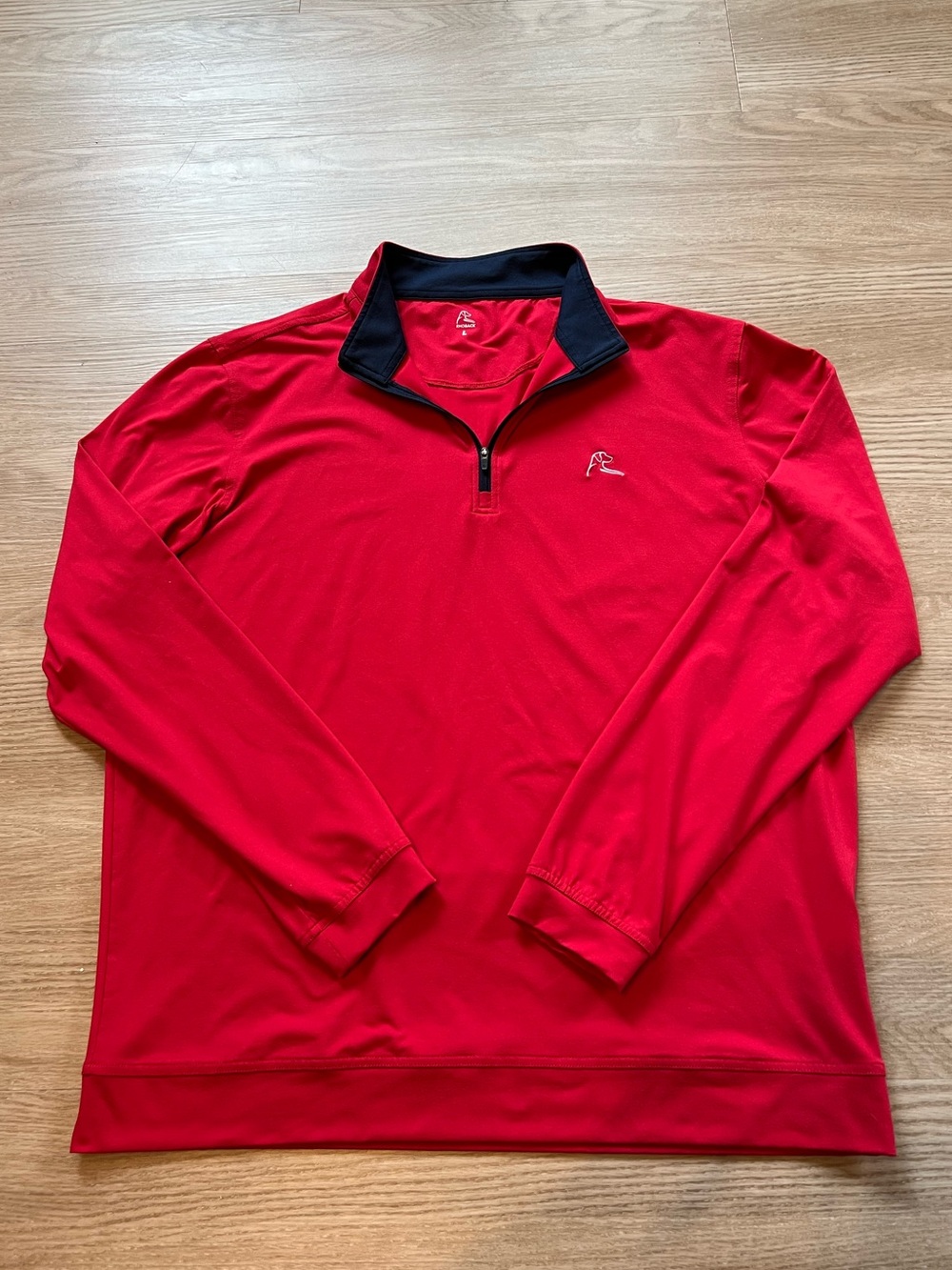 Rhoback Mens Large Performance 1/4 Quarter Zip Pullover The Sunday Red Golf